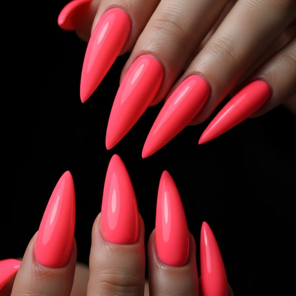 neon stilettos