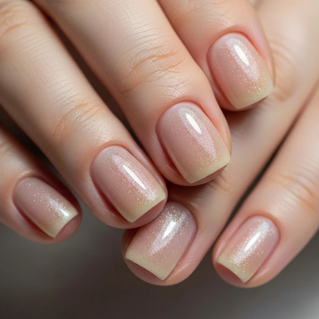 nude with shimmer