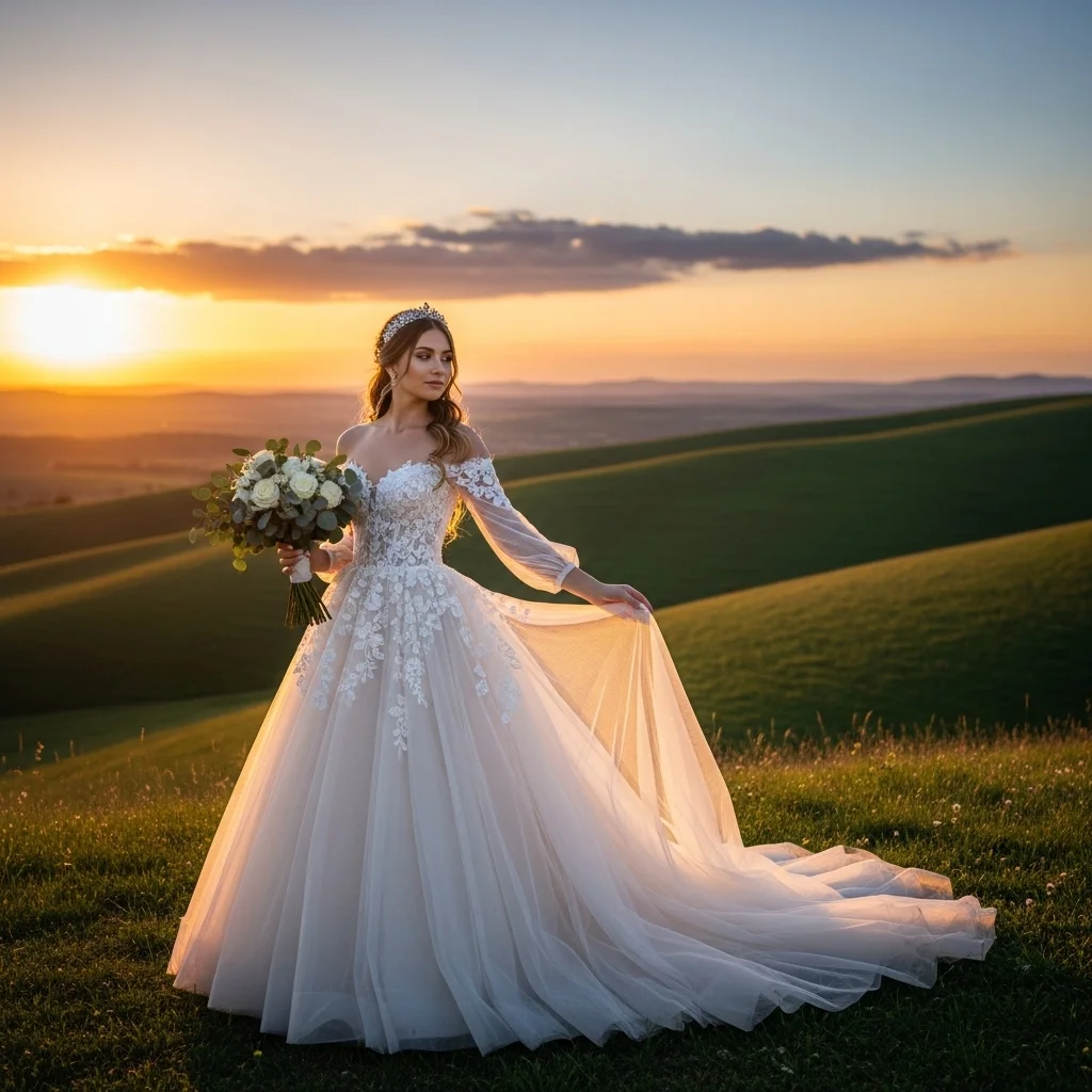 11 Ball Gown Wedding Dresses to Feel Like a Princess 7 off the shoulder ball gown