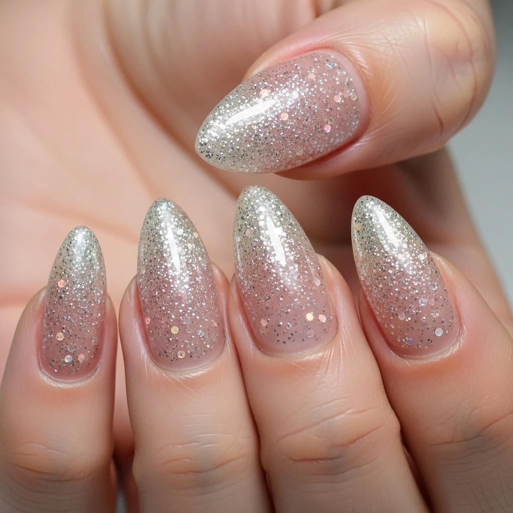 ombre glitter