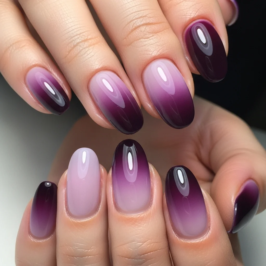 Top 15 Purple Nail Designs to Inspire Your Next Manicure 4 ombre purple dream