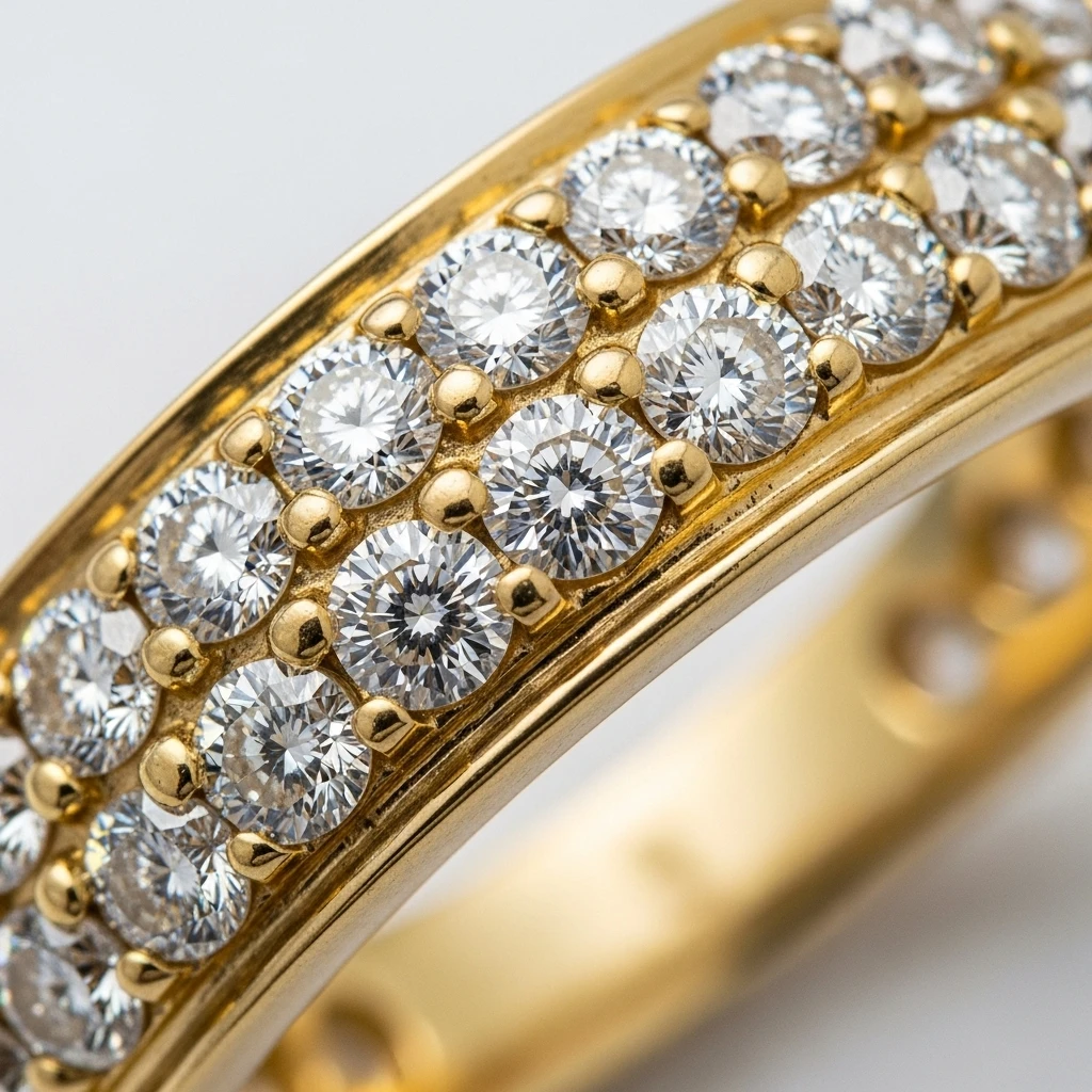 pave diamond band 1