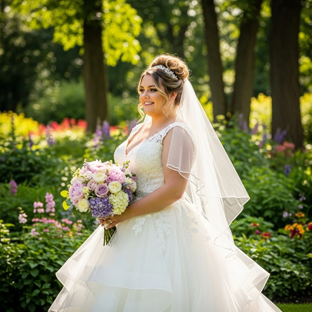 21 Wedding Day Dresses to Impress 18 plus size wedding dress 1