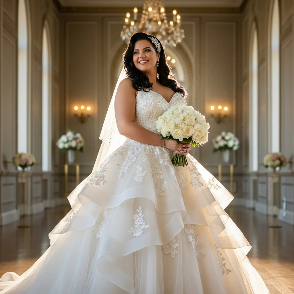 21 Traditional Wedding Dresses That Will Steal Hearts 18 plus size wedding dress