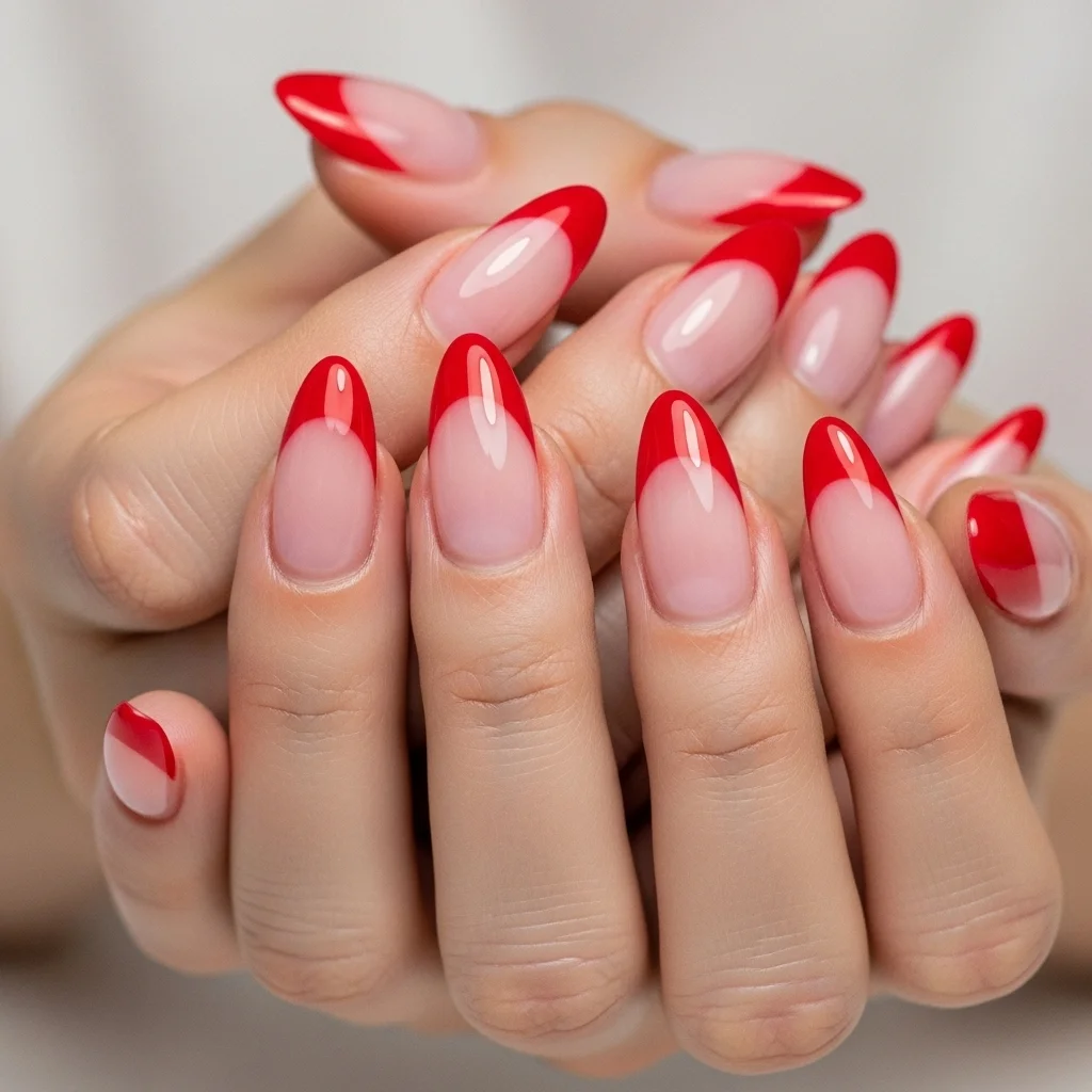 red french manicure