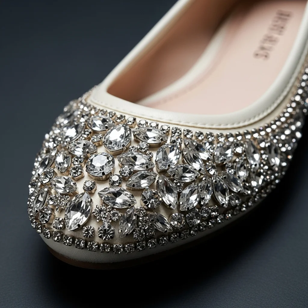 rhinestone encrusted flats