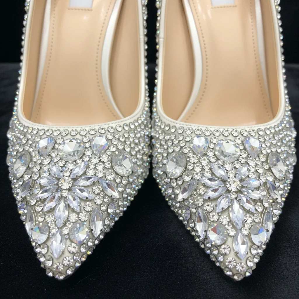 Top 11 Bridal Wedding Shoes Heels: Find Your Perfect Pair 10 rhinestone encrusted heels