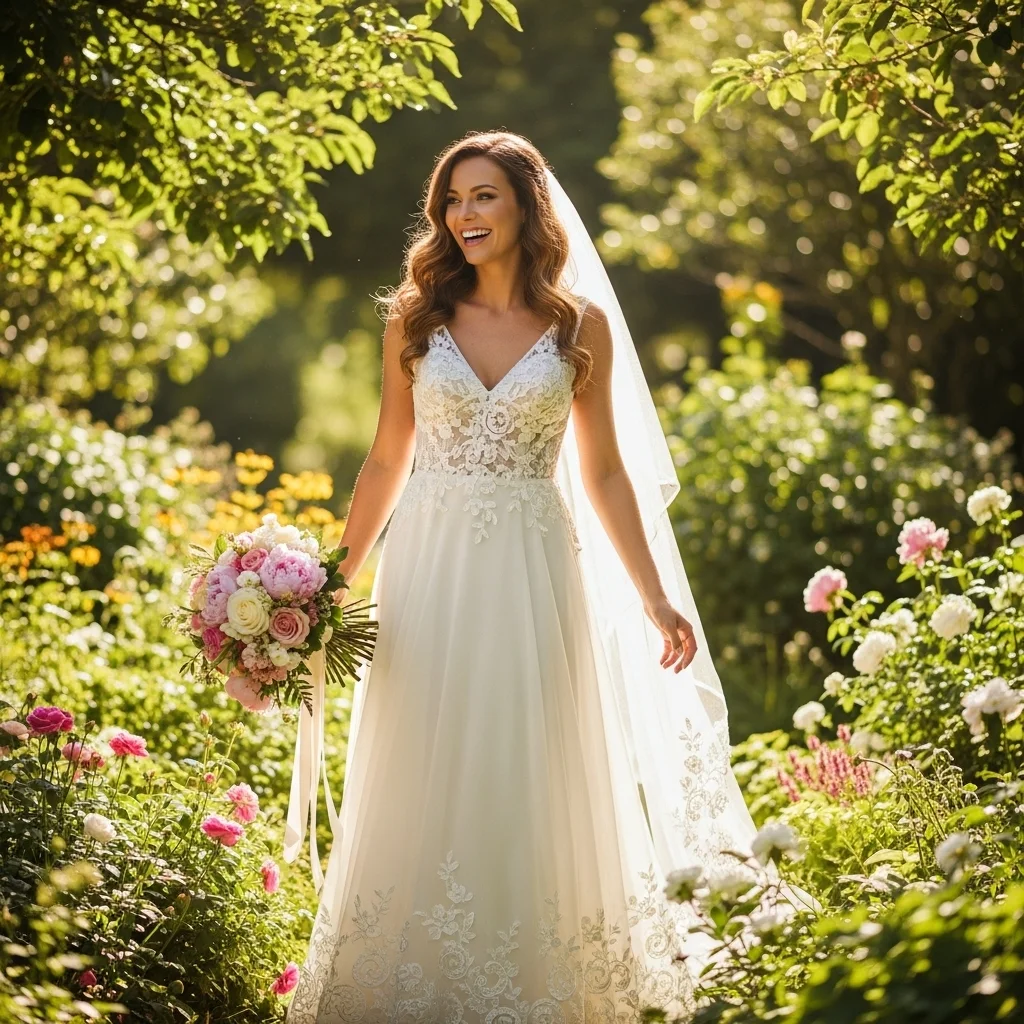 21 Wedding Day Dresses to Impress 4 romantic a line gown