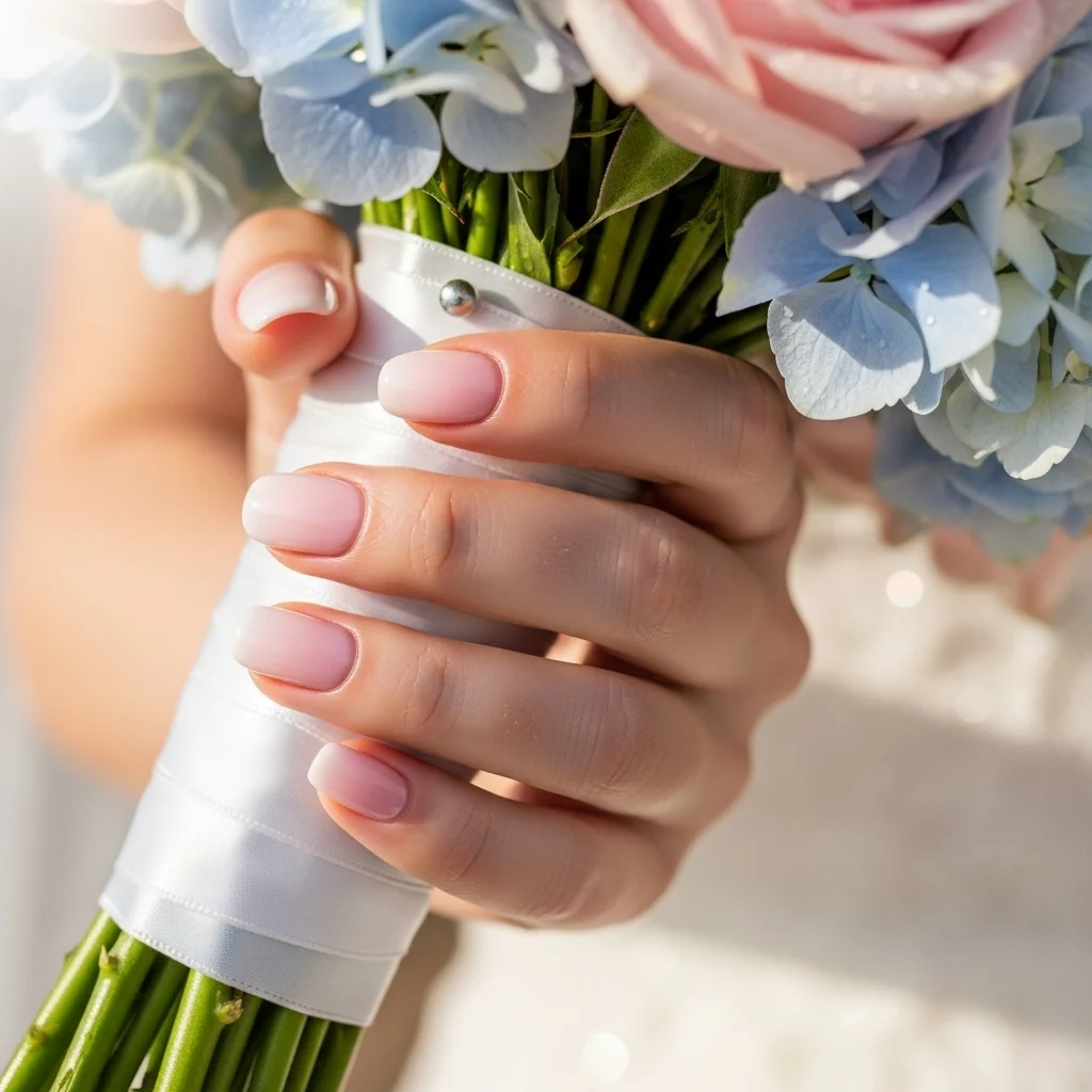 romantic blush pink ombre