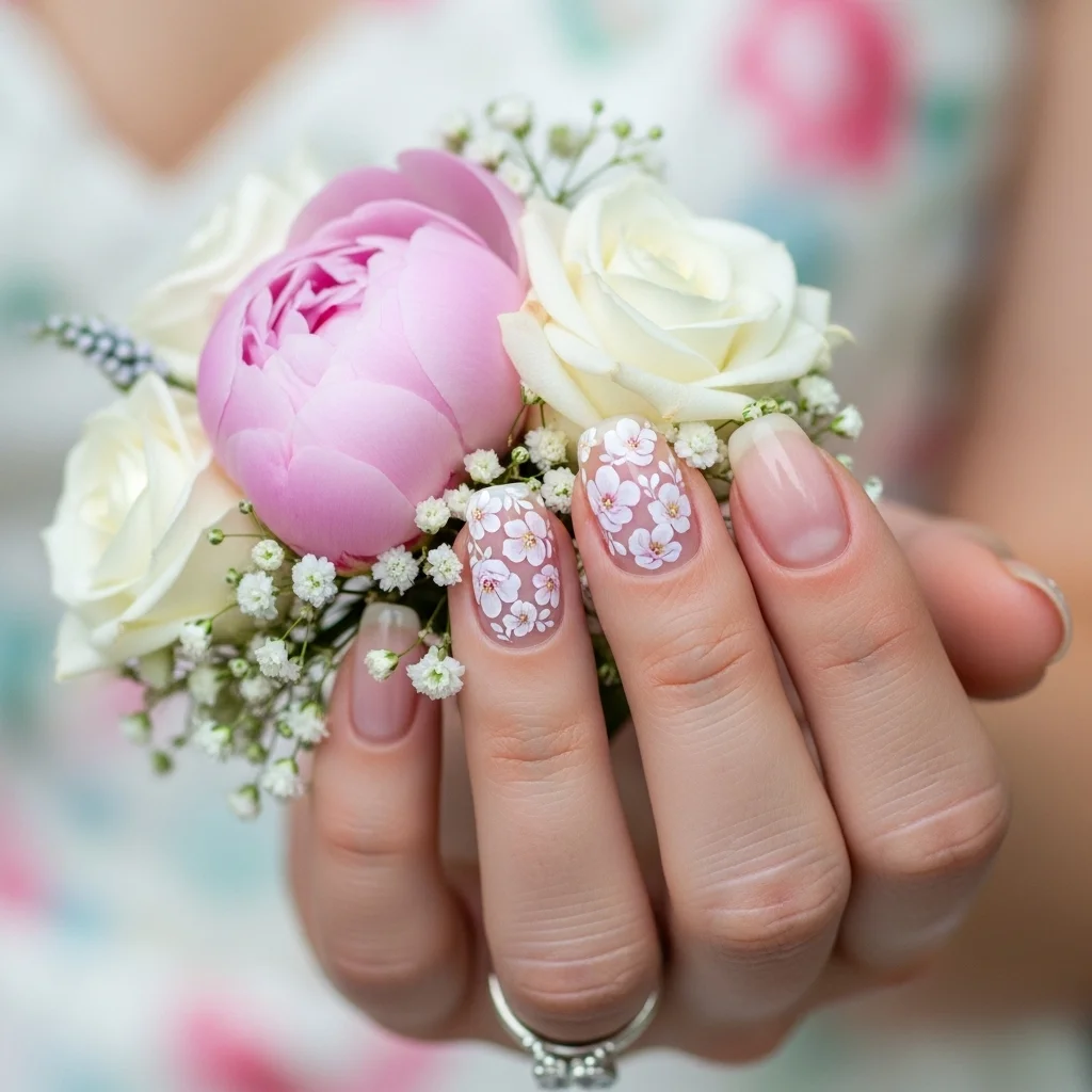 romantic floral decals