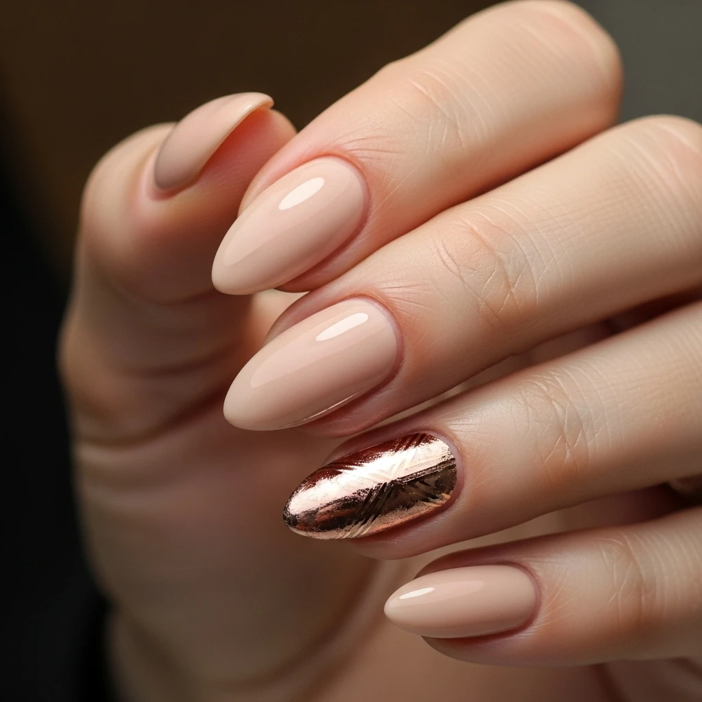 rose gold accents