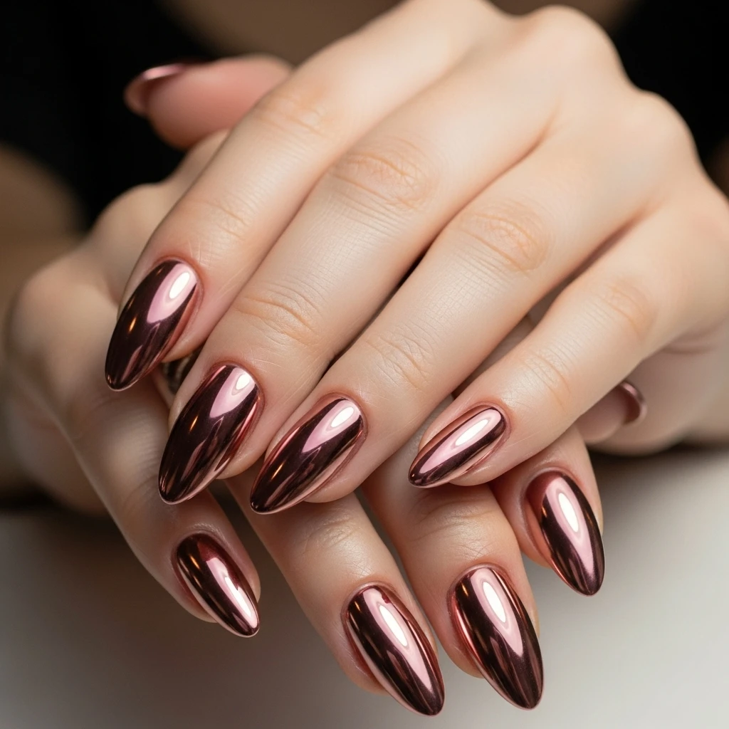 rose gold chrome