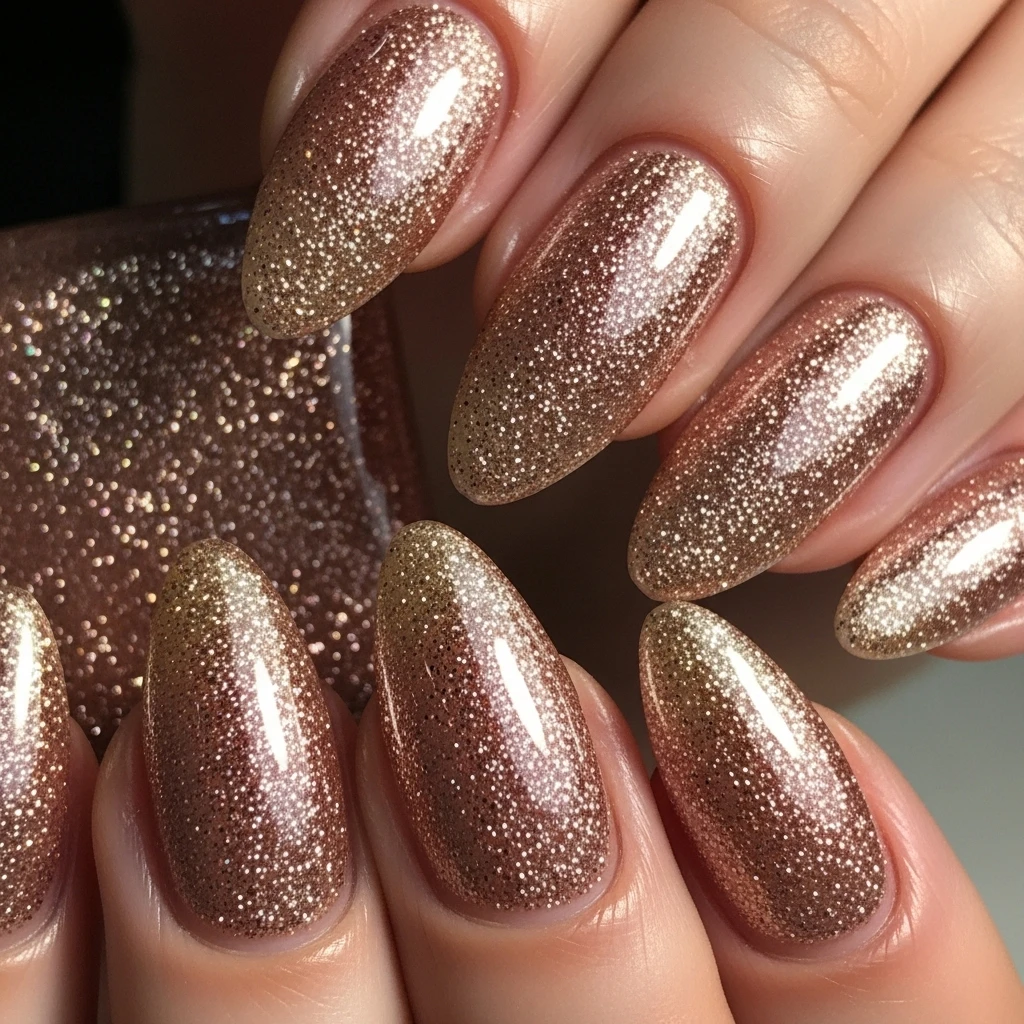 rose gold glitter