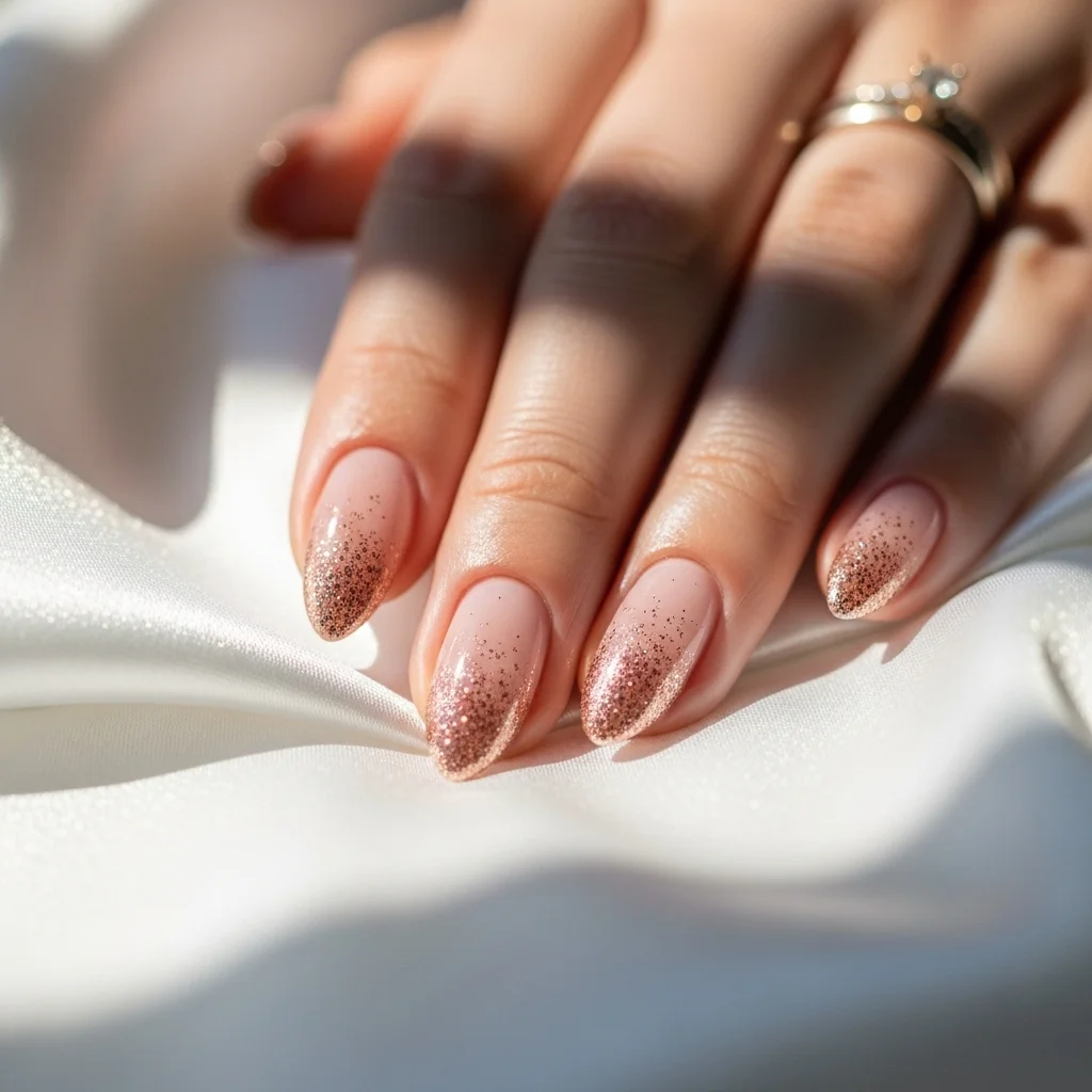 rose gold ombre fade