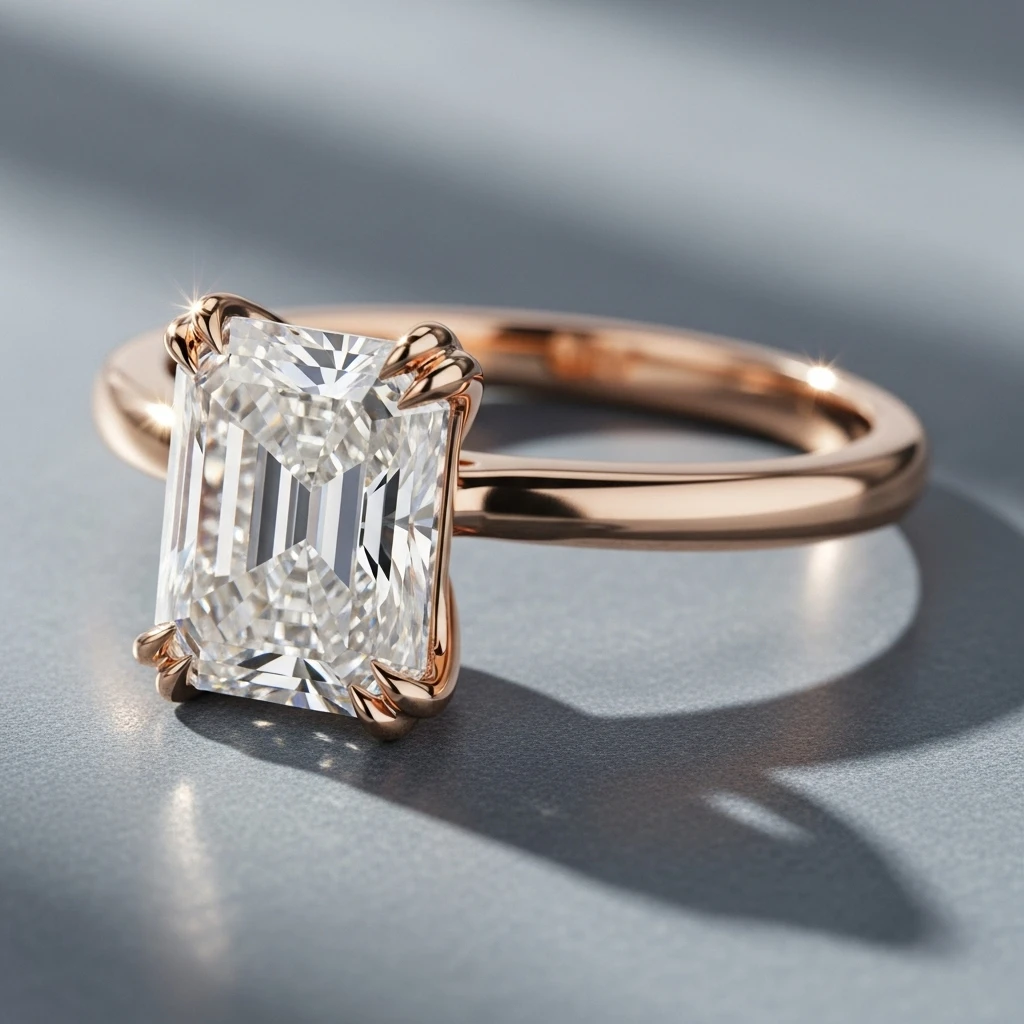 17 Radiant Cut Wedding Ring Sets to Love 10 rose gold radiant cut set