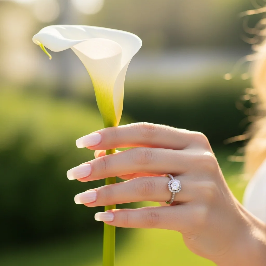 23 Dreamy Wedding Gel Nails for Brides: Your Ultimate Bridal Mani Guide 16 sheer milky white radiance