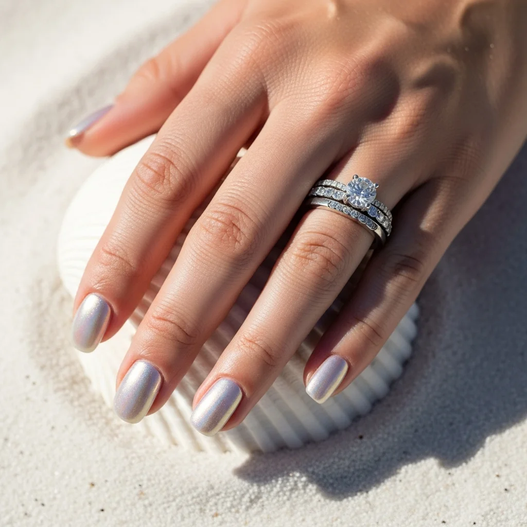 shimmering pearl iridescence