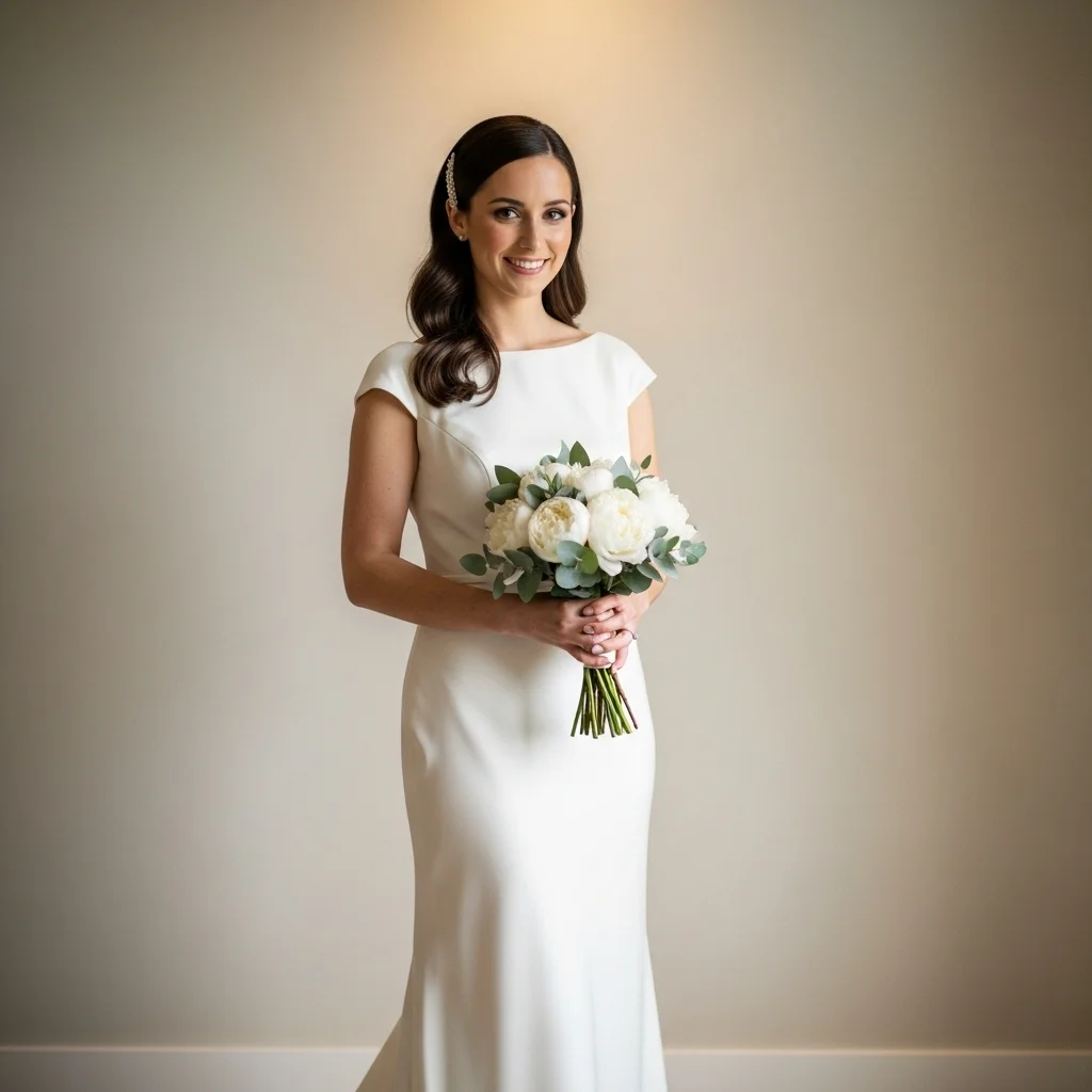 21 Wedding Day Dresses to Impress 3 sleek sheath dress