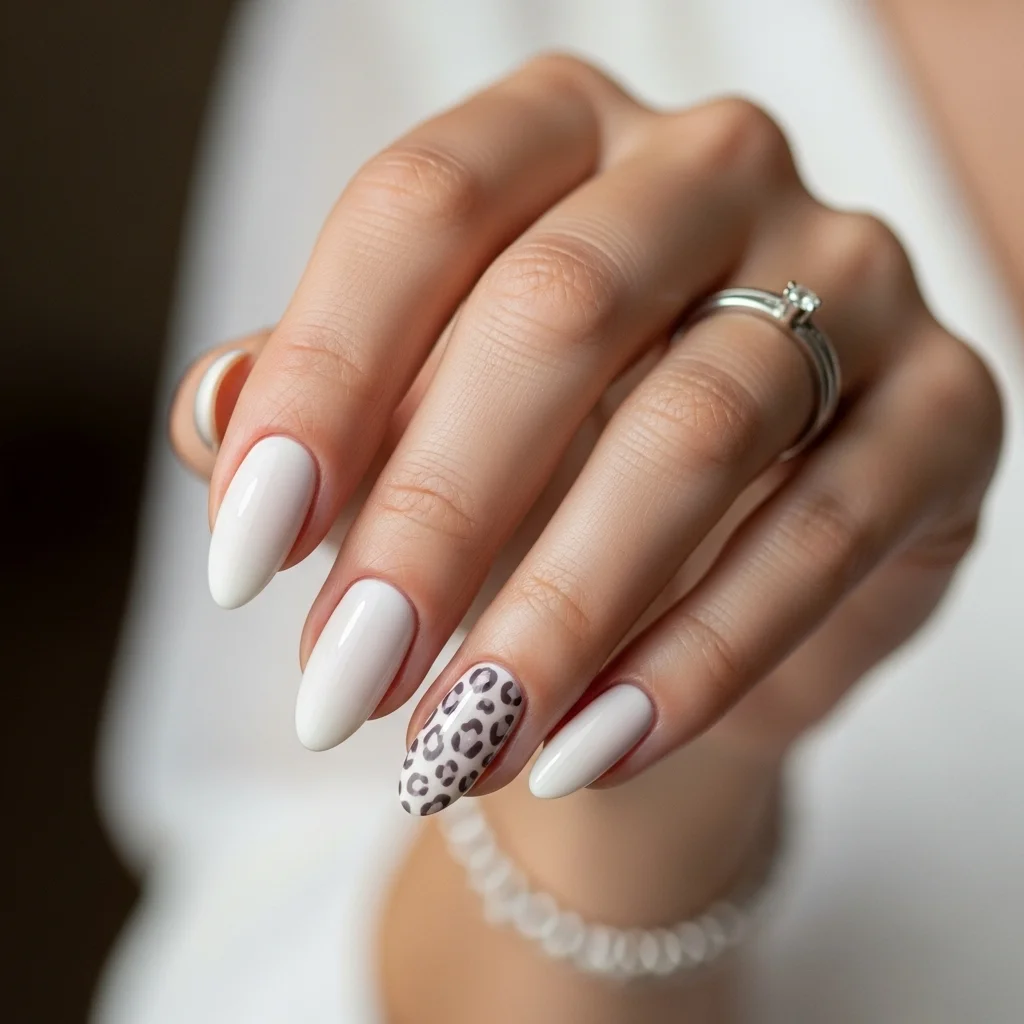 subtle animal print accent