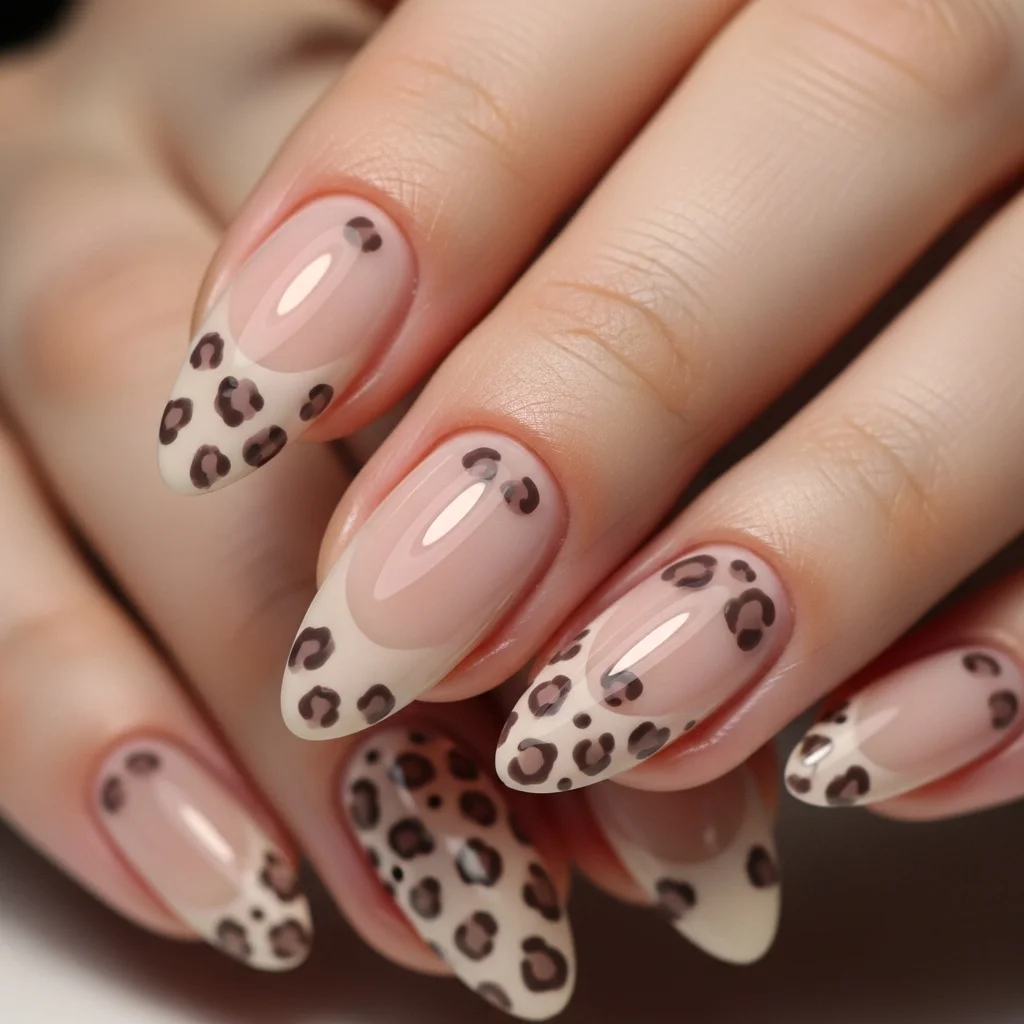 Top 13 Stunning September Nail Designs to Try This Fall 11 subtle leopard print