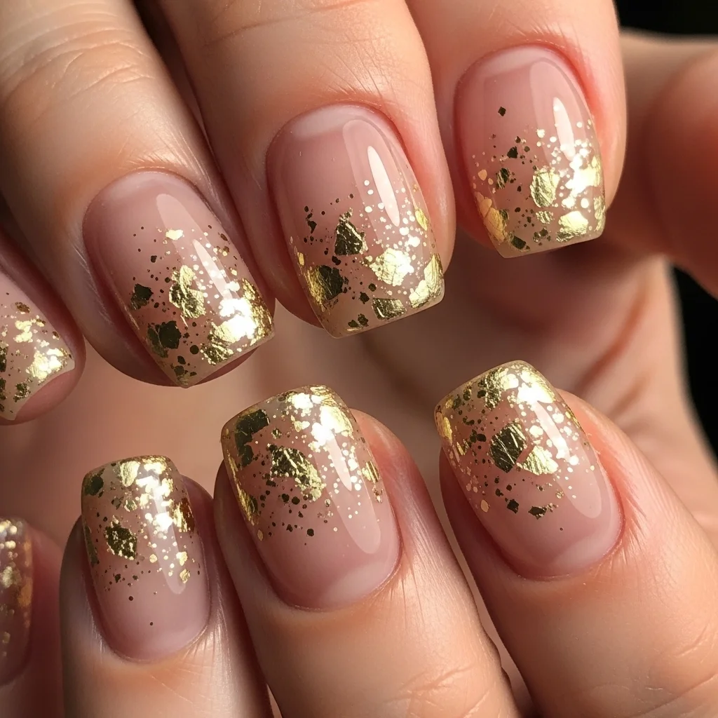 subtle shimmering gold