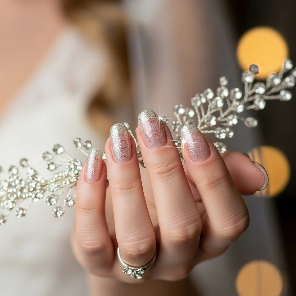 subtle silver sparkle