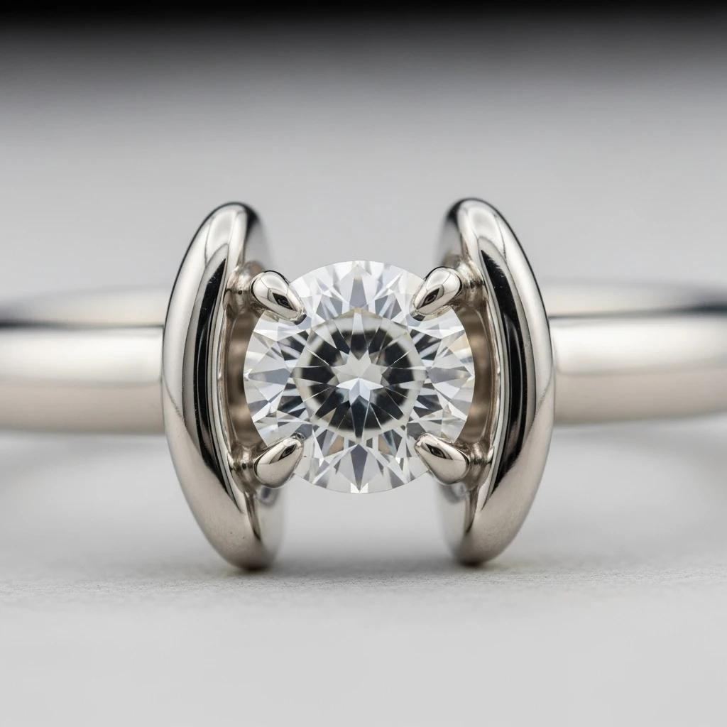 Most Popular Wedding Rings: 17 Styles to Inspire You 14 tension setting ring