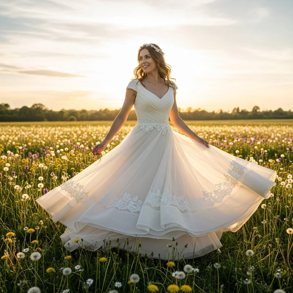 the a line wedding dress