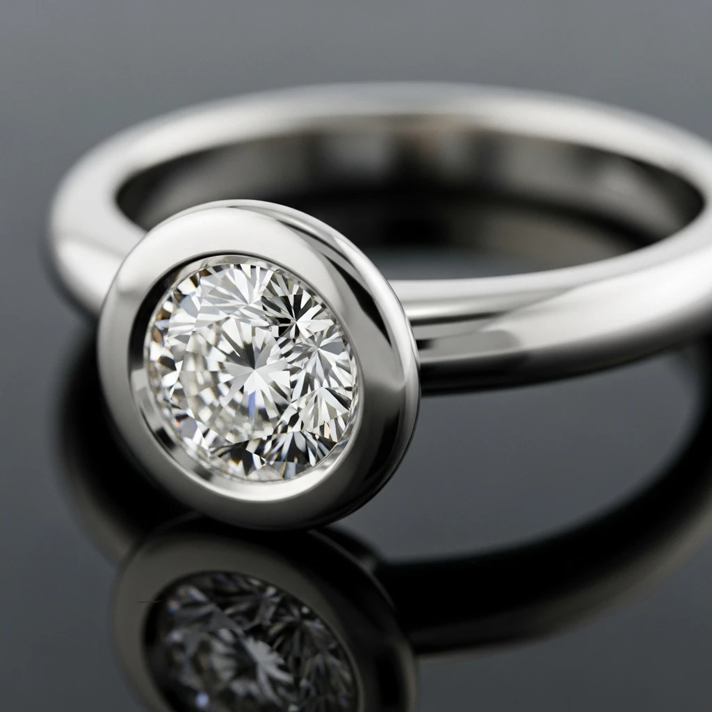 29 Dream Wedding Rings for Your Perfect Day 12 the bezel set diamond ring