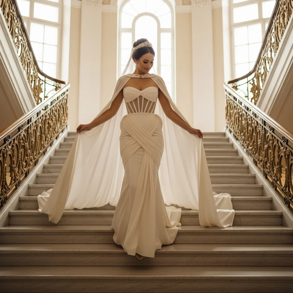 the cape wedding dress