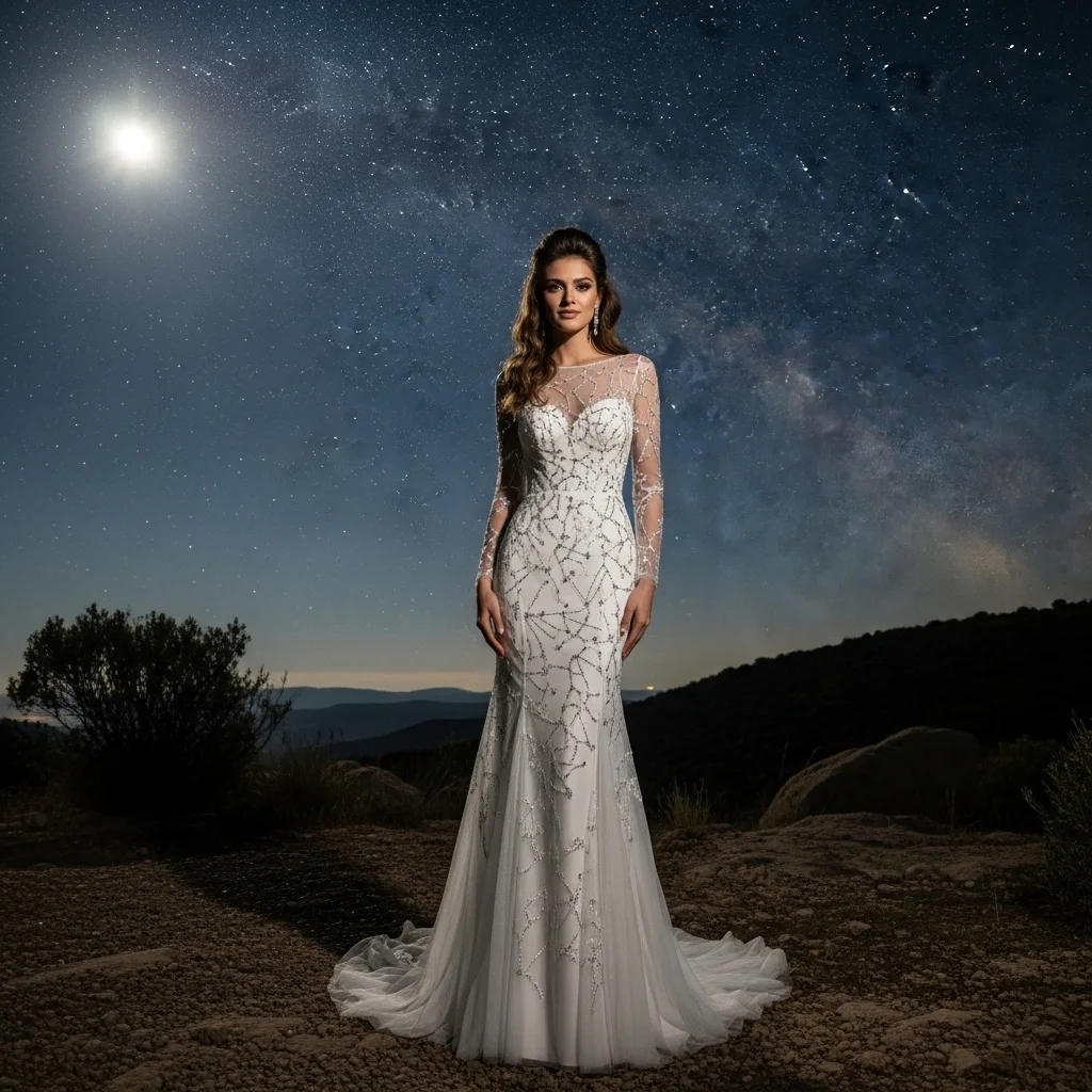 Top 13 Ethereal Wedding Dresses to Make You Feel Like a Dream 2 the celestial cascade