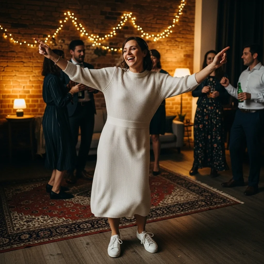 11 After Party Wedding Dresses to Dance the Night Away 12 the comfortable knit dress