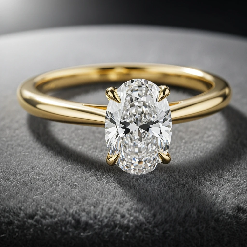 21 Dreamy Oval Wedding Ring Sets to Love 11 the east west setting