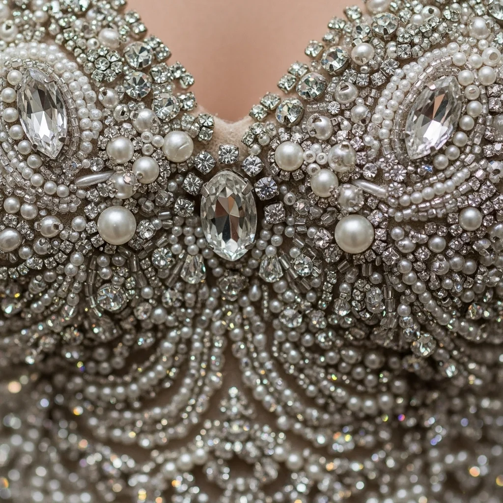 the embellished gown