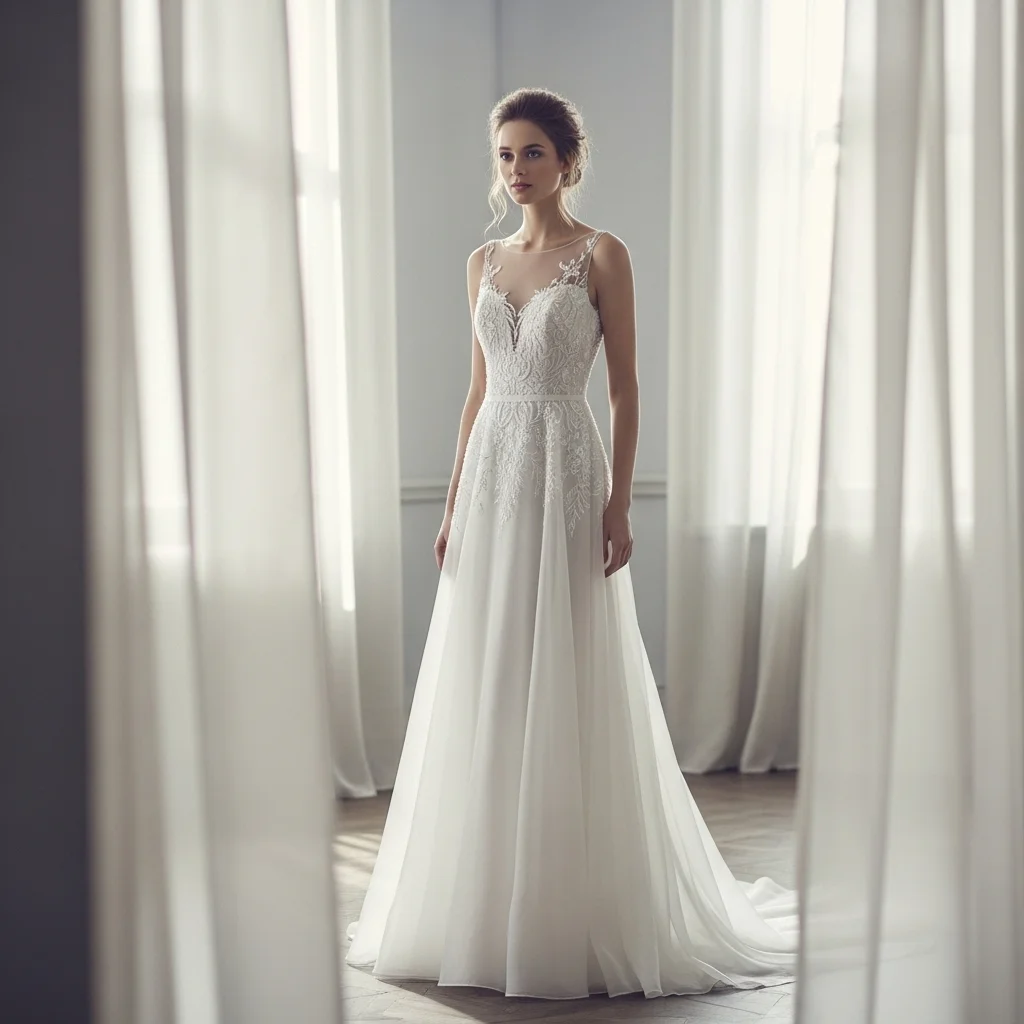 Top 13 Ethereal Wedding Dresses to Make You Feel Like a Dream 4 the gossamer dream