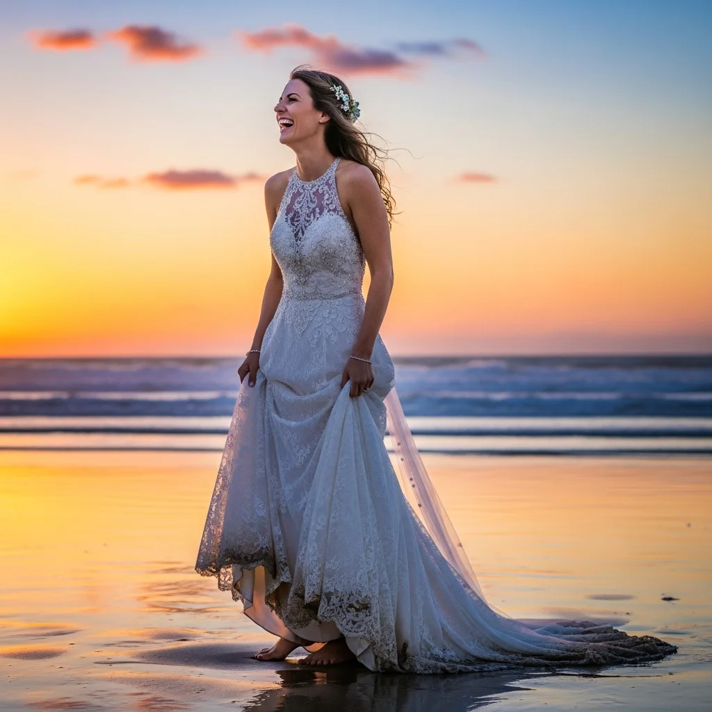 the halter neck gown