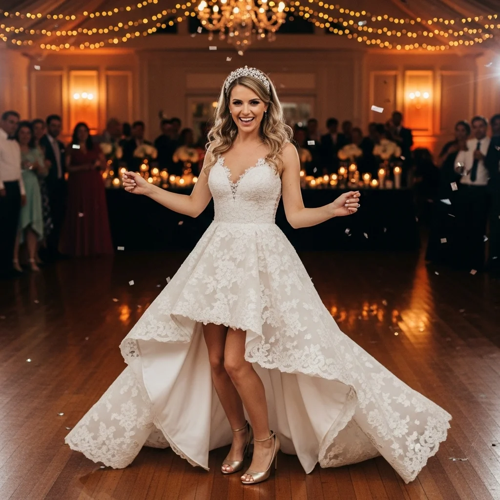 the high low gown