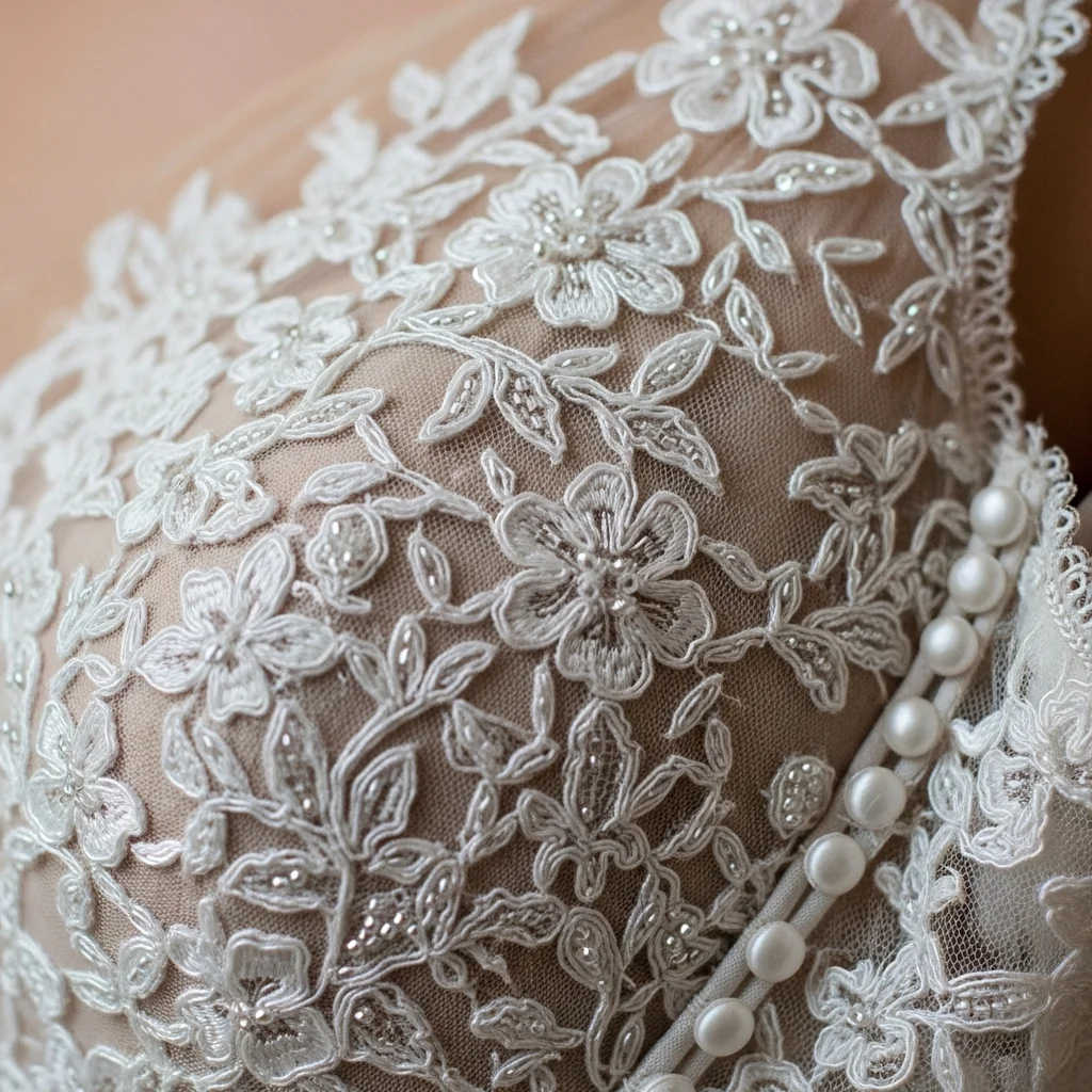 the lace wedding dress