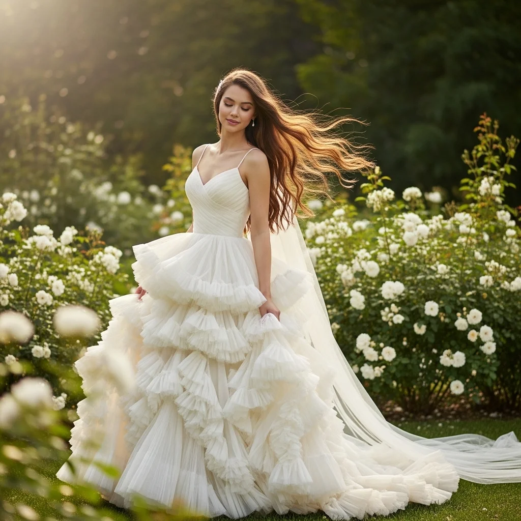 the layered ruffle dress