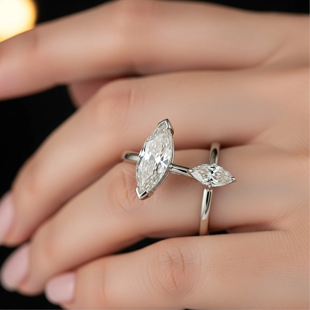 29 Dream Wedding Rings for Your Perfect Day 7 the marquise diamond ring