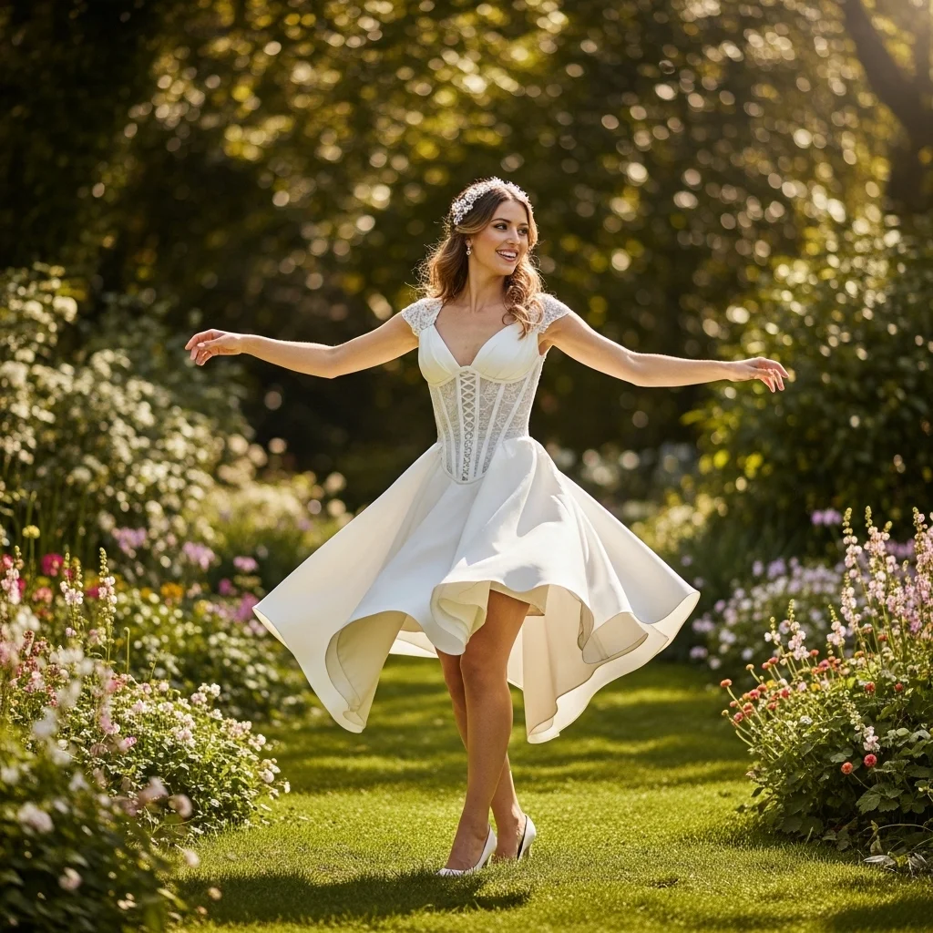 the mini wedding dress