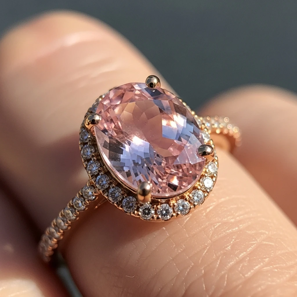 29 Dream Wedding Rings for Your Perfect Day 18 the morganite wedding ring