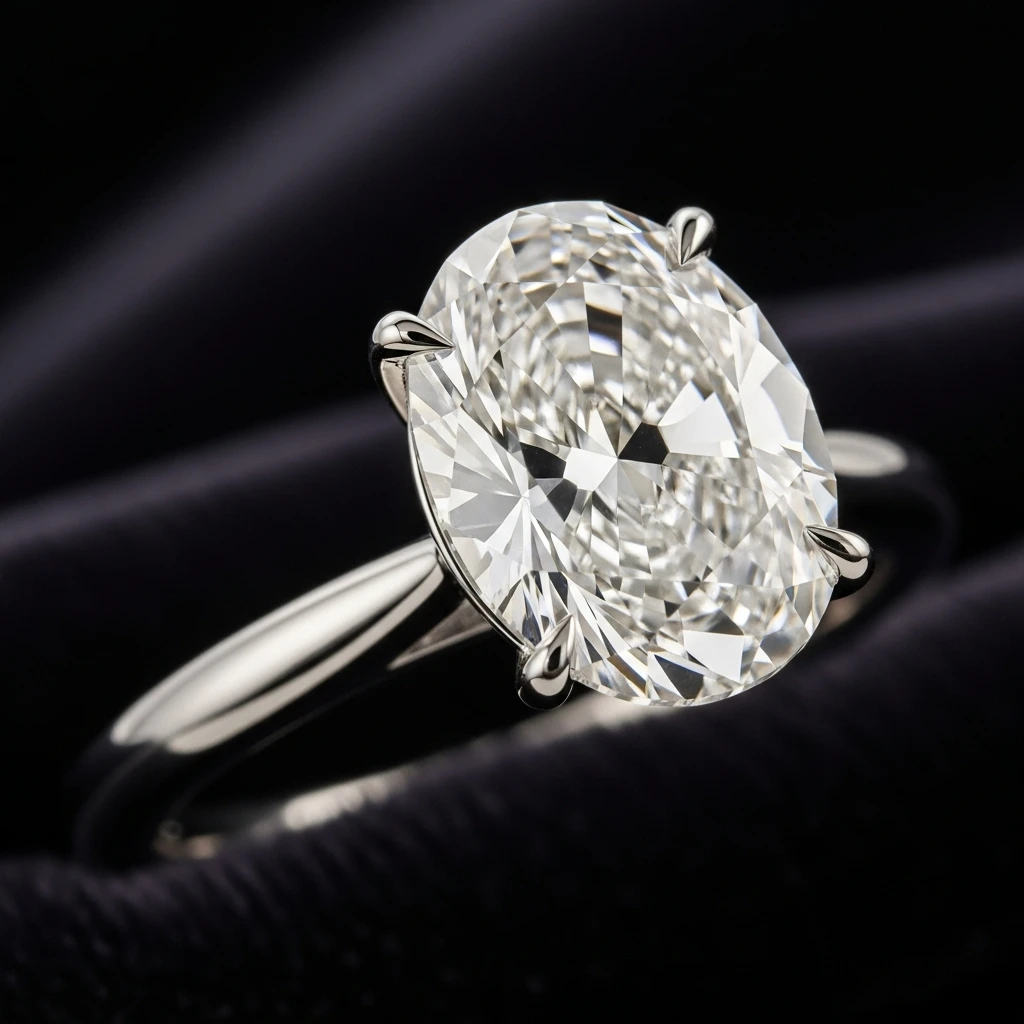 21 Dreamy Oval Wedding Ring Sets to Love 15 the platinum setting