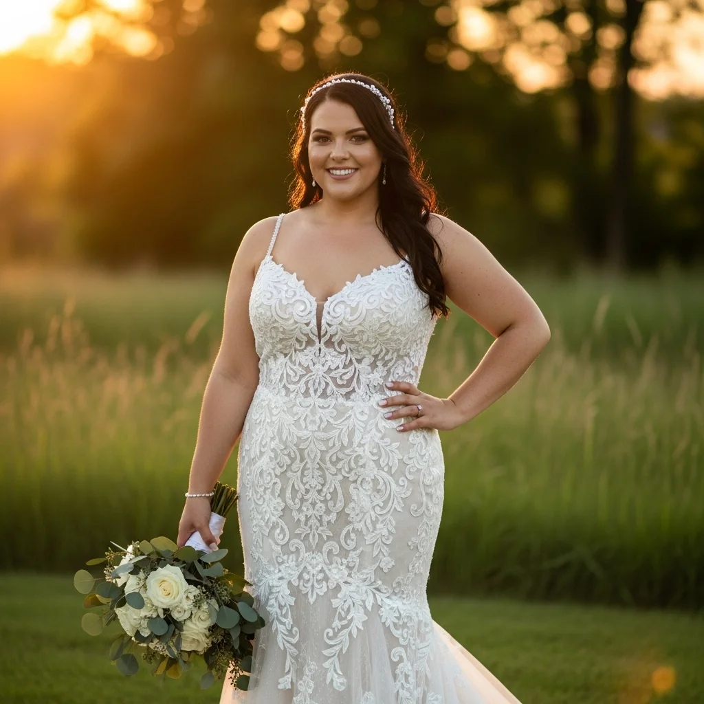 15 Mermaid Wedding Dresses That Make You Feel Amazing 15 the plus size mermaid