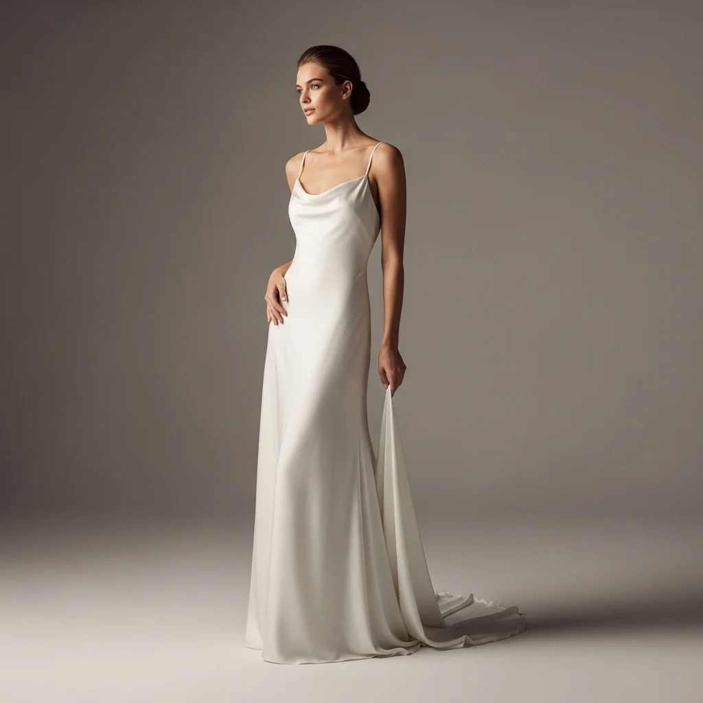 the simple and elegant gown