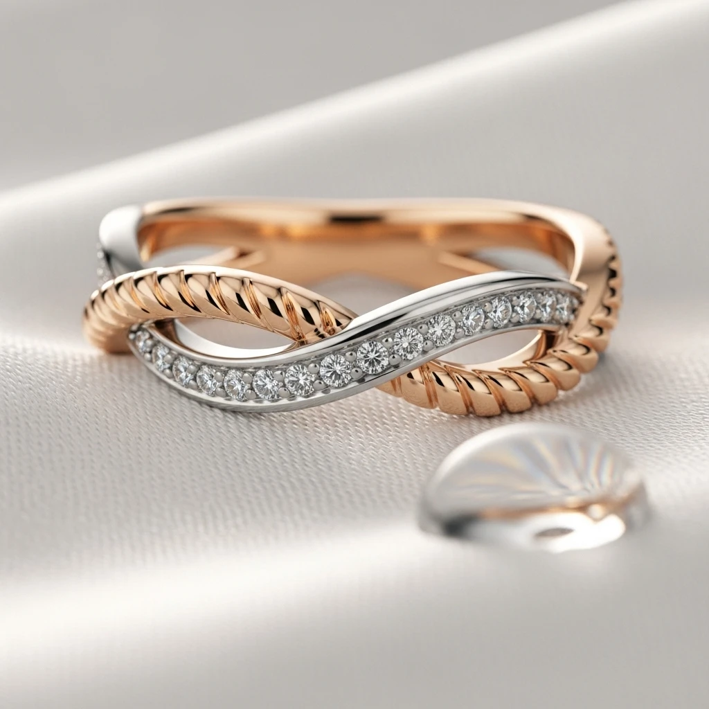 29 Dream Wedding Rings for Your Perfect Day 27 the twist wedding band