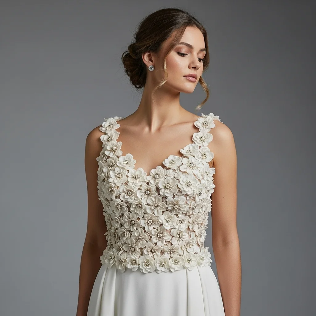 the unique texture gown