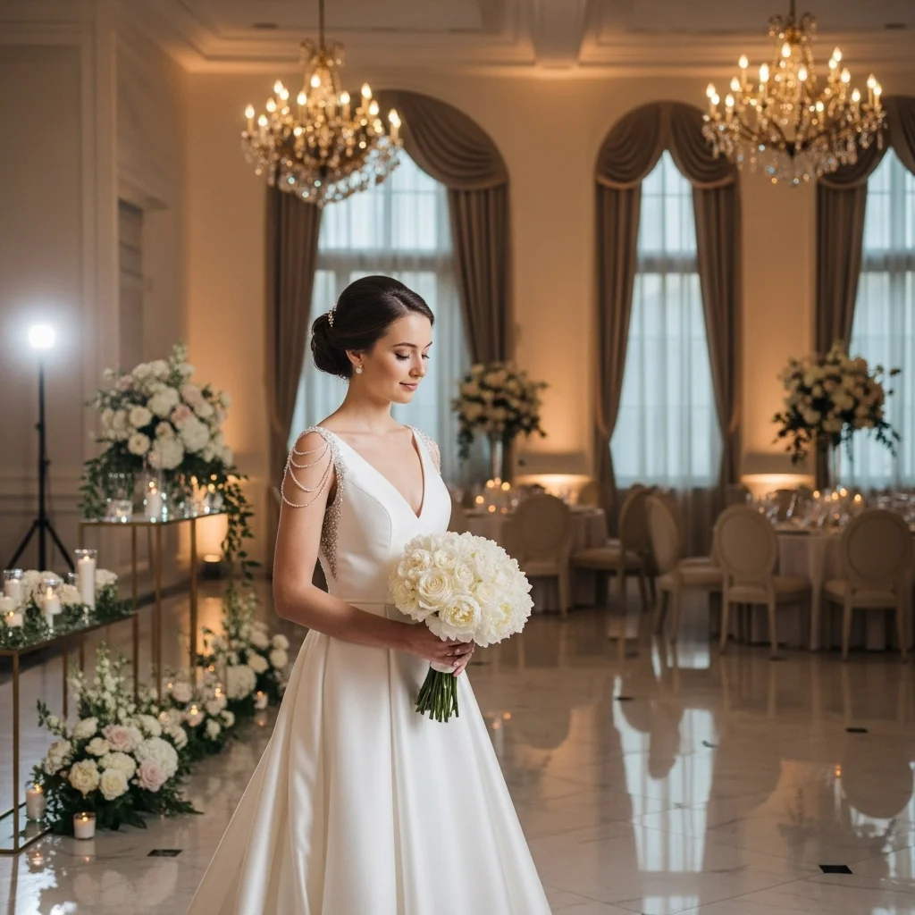 the v neck gown