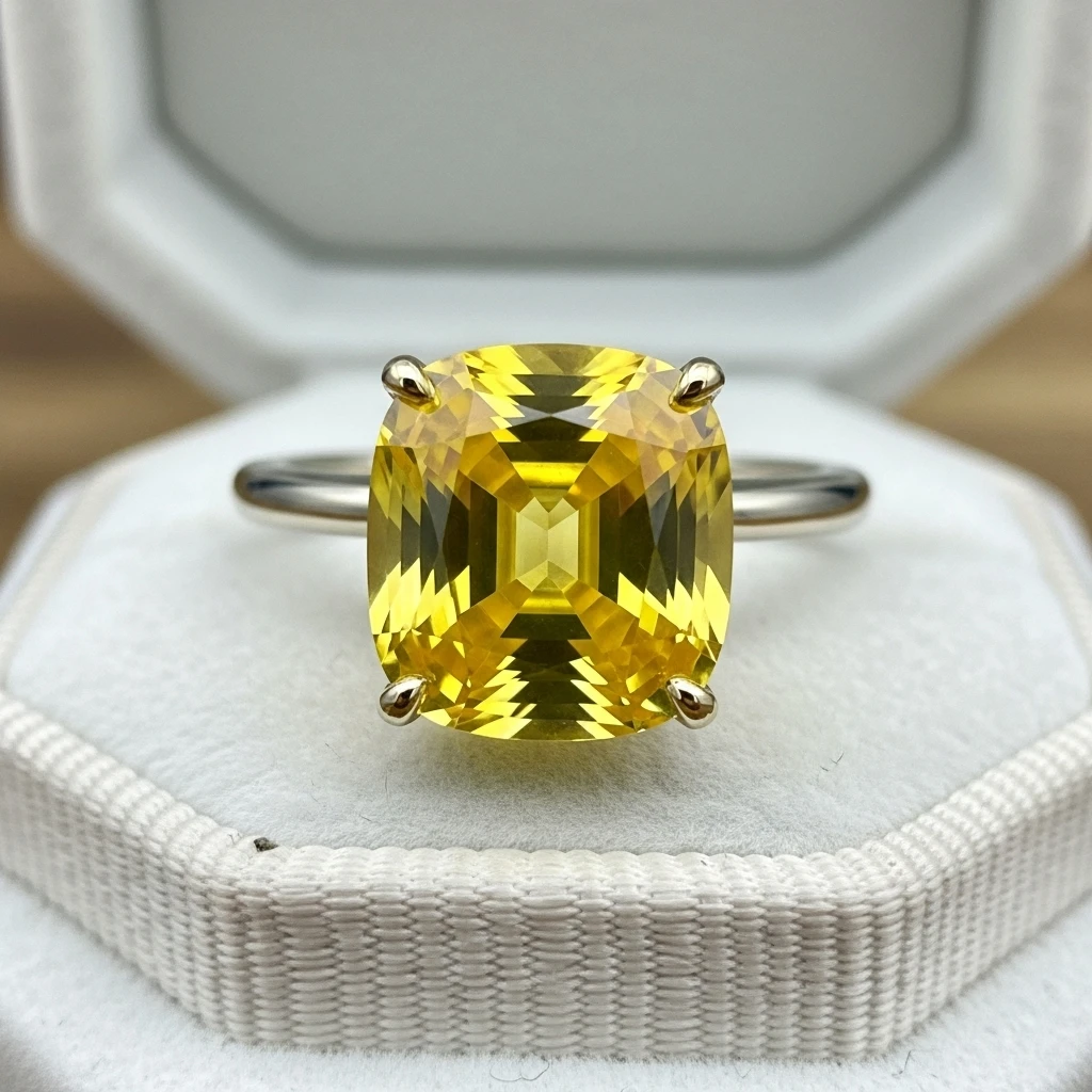 29 Dream Wedding Rings for Your Perfect Day 19 the yellow sapphire wedding ring
