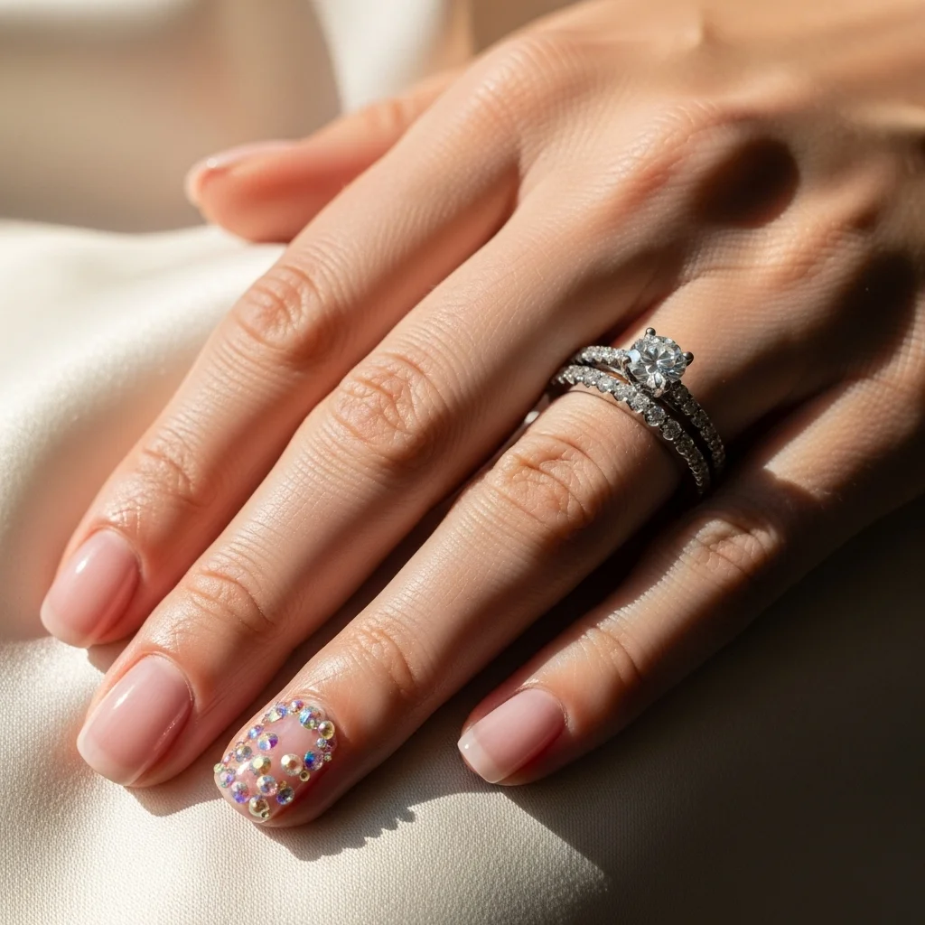 understated gemstone embellishments